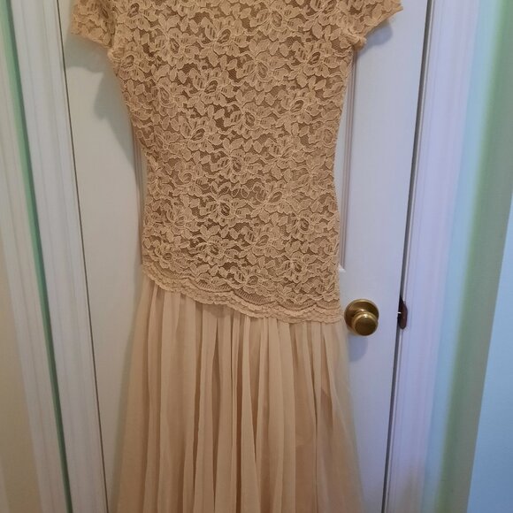Stefani Garcile Dresses & Skirts - 80% Evening  Dress Lace Bodice and Chiffon Skirt